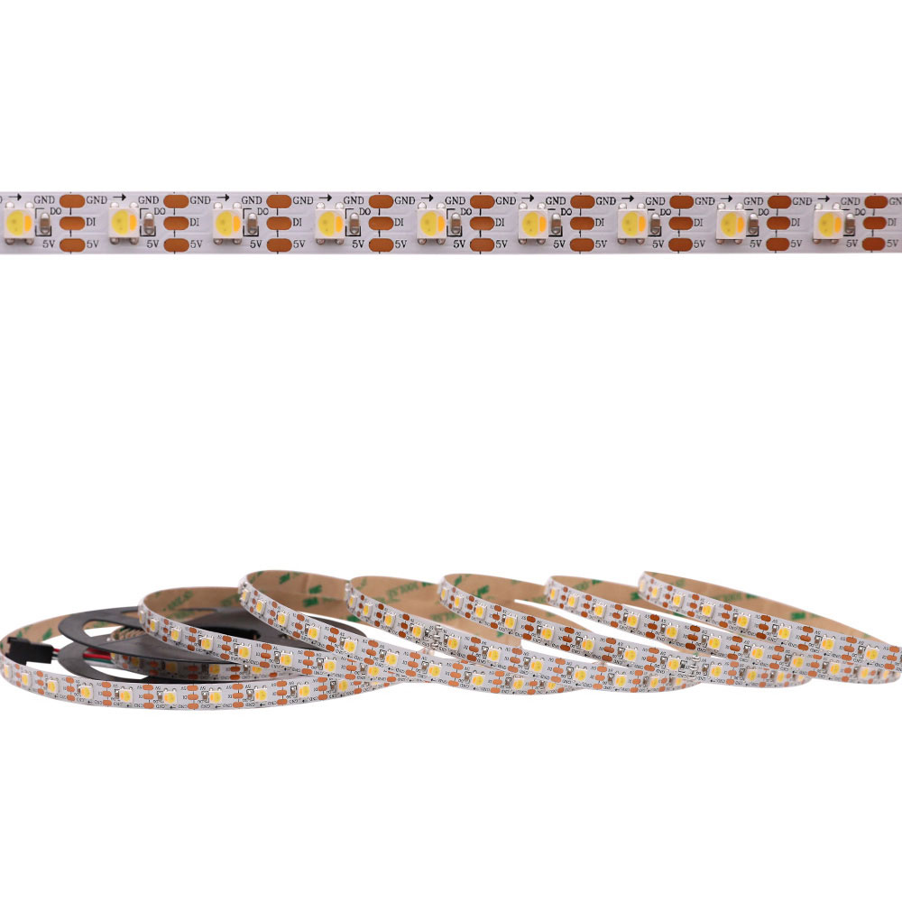 SK6812B Daylight/Warm White/Dual white CCT WWA DC5V 60LEDs/m Programmable Led Strip Lights- 5m/16.4ft per roll SK6812B Daylight/Warm White/Dual white CCT WWA DC5V 60LEDs/m Programmable Led Strip Lights- 5m/16.4ft per roll